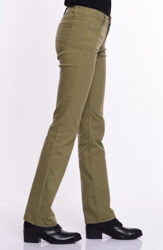 Pantalon Vert khaki clair 8806-09