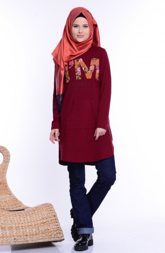 Claret red Tuniek 11103-01