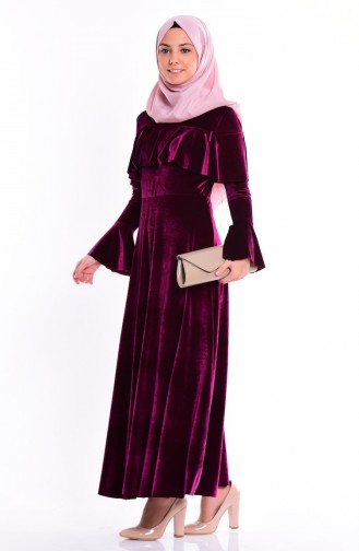 Zwetschge Hijab Kleider 4008-01