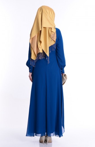 Petrol Hijab Dress 52547-05