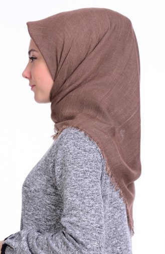 Sökme Pamuk Eşarp 50056-16 Koyu Vizon