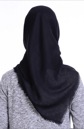 Sökme Pamuk Eşarp 50056-20 Siyah