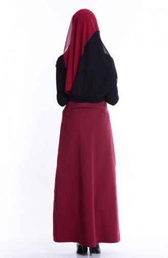 Claret Red Skirt 9015-03