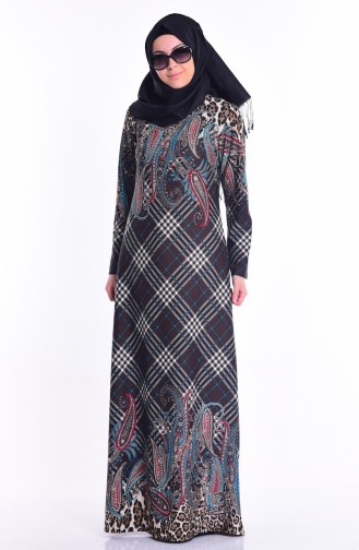 Mink Hijab Dress 9020-02