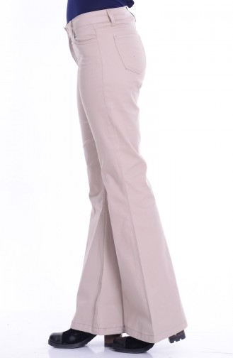 MIHRISAH Spanish Leg Trousers 2328-04 Stone 2328-04