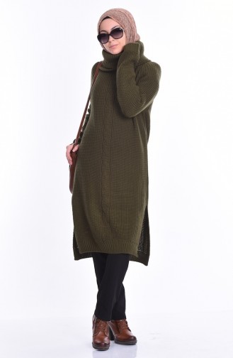 Pull Tricot 3872-01 Vert Khaki 3872-01