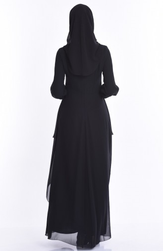 Habillé Hijab Noir 52546-06
