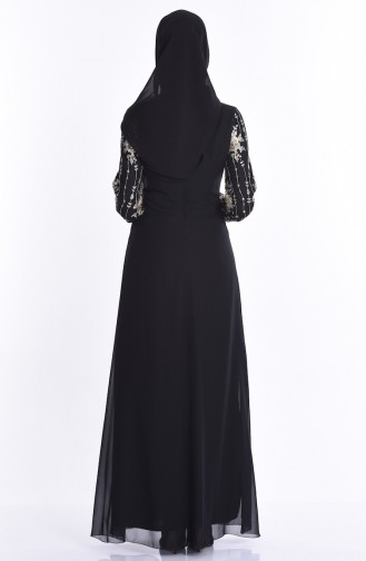 Black Hijab Dress 52549-01