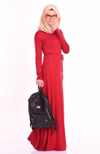 Red Hijab Dress 0751-04