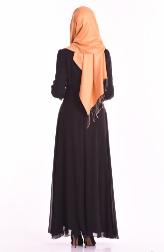 Black Hijab Dress 1708-01