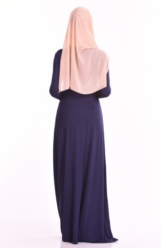 Robe Hijab Bleu Marine 0751-08