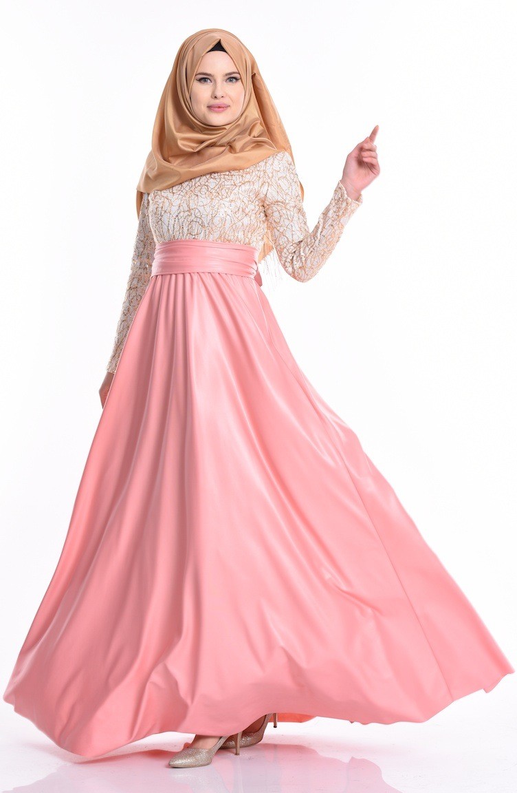 open lace back dress Pomelo Aaron Long Dress