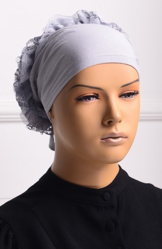 Bonnet a Dentelle et Froufrous 05 Gris 05