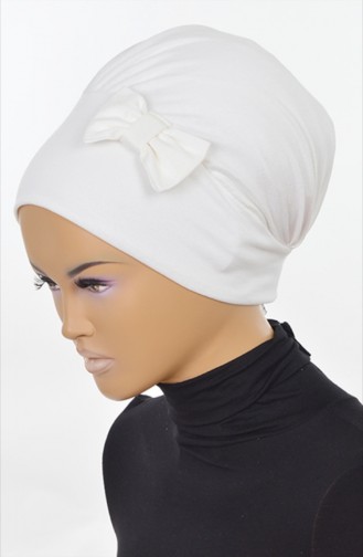 Bonnet aus Gekämmte Baumwoll -Creme B0005-08 0005-08