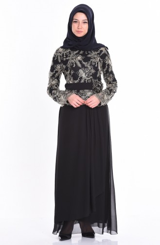 Black Hijab Dress 52554-01