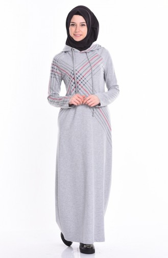 Robe Hijab Gris 1271-03