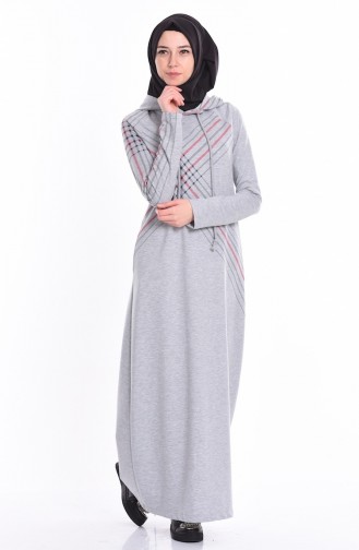 Robe Hijab Gris 1271-03