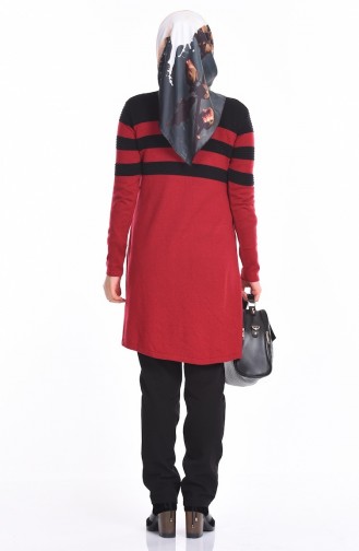 Claret Red Knitwear 4010-06