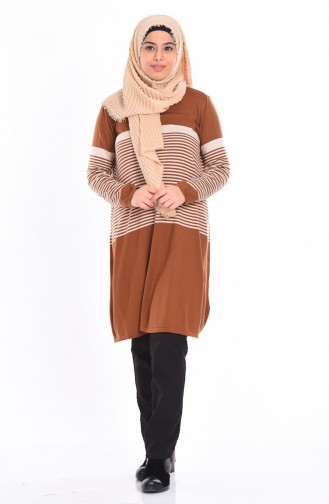 Triko Tunik 3907-06 Taba