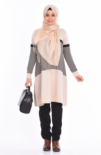 Beige Knitwear 3907-01