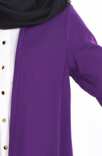 BENGISU Long Viscose Cardigan 4028-15 Purple 4028-15