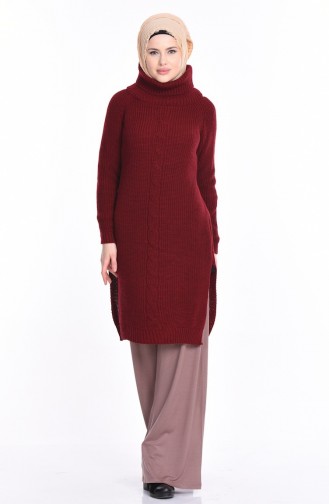 Claret Red Sweater 3872-07