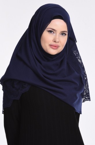 Lazer Kesim Şal 3630- 02 Lacivert