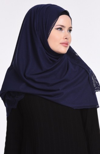 Lazer Kesim Şal 3630- 02 Lacivert