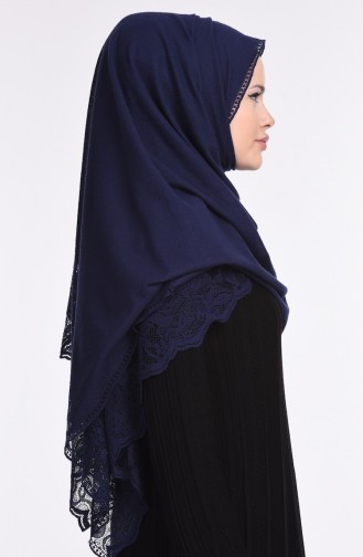 Lazer Kesim Şal 3630- 02 Lacivert