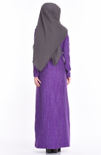 Lila Hijab Kleider 2631-06