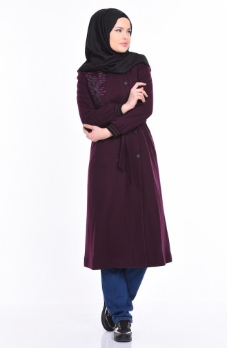 Cape İmpirmée 6441-04 Plum 6441-04