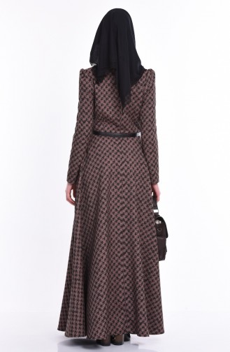 Mink Hijab Dress 7063-01