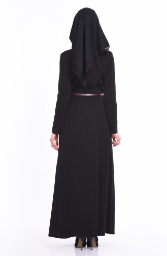 Claret Red Hijab Dress 2648-04