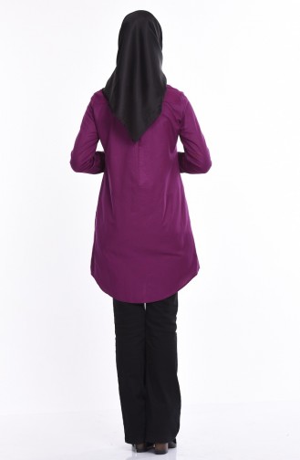 Purple Overhemdblouse 6179-01
