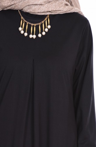 Black Hijab Dress 4068-04