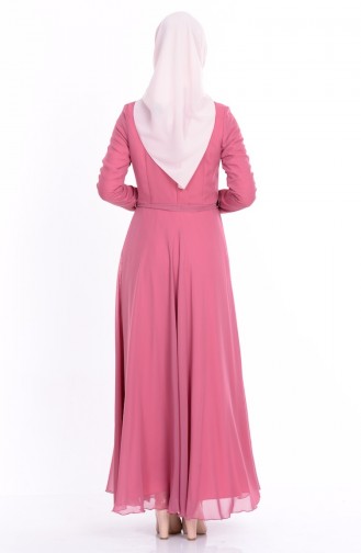 Dusty Rose Hijab Dress 1749-04