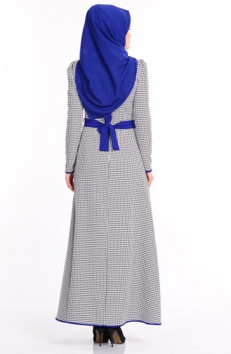 Schwarz Hijab Kleider 7070-04