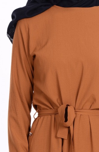 Düğmeli Tunik 3093-12 Camel