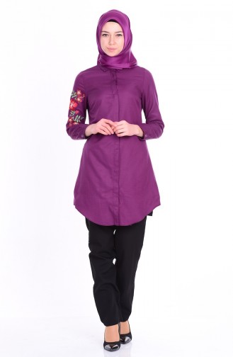Purple Overhemdblouse 6180-05