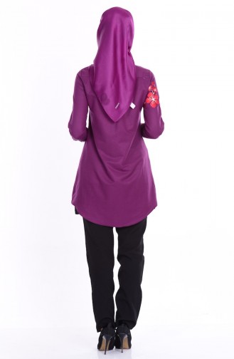 Purple Overhemdblouse 6180-05