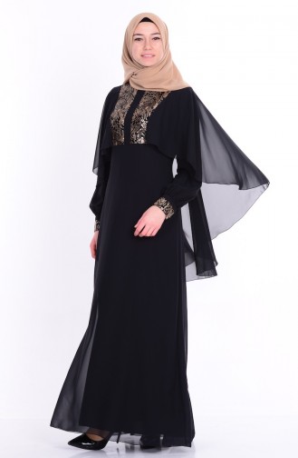 Black Hijab Dress 52552-02