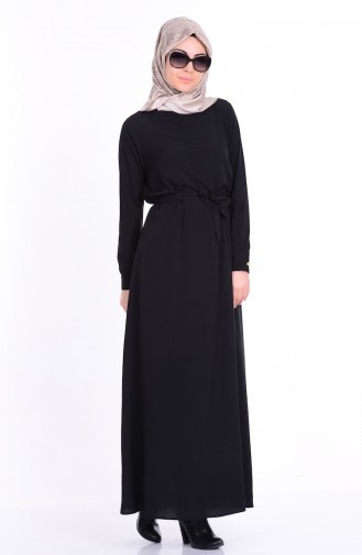 Black Hijab Dress 0101-03