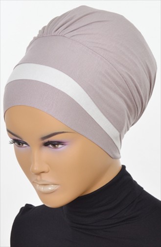 BONNET DEUX COULEUR-VİSON-CREME B0002-2-8 0002-2-8