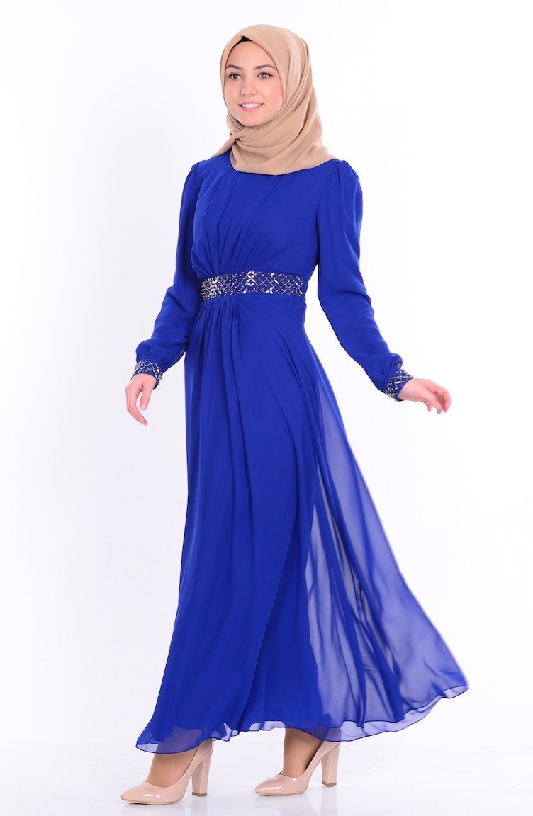 فستان أزرق 1731-06