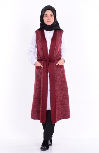 Claret red Gilet 2011-04