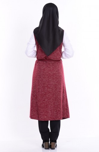 Claret red Gilet 2011-04