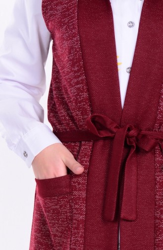 Claret red Gilet 2011-04