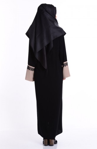 Black Abaya 7701-01