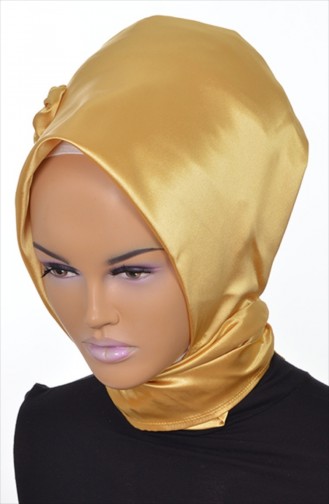 HAZIR SATEN TÜRBAN GOLD HT-0036-11