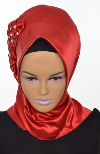 Red Ready to Wear Turban 0036-13